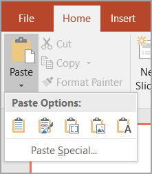 Select Paste Special