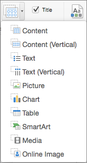 PowerPoint for Mac Insert Placeholder