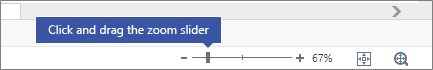 Using the zoom slider