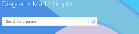 Search box for diagrams on the landing page