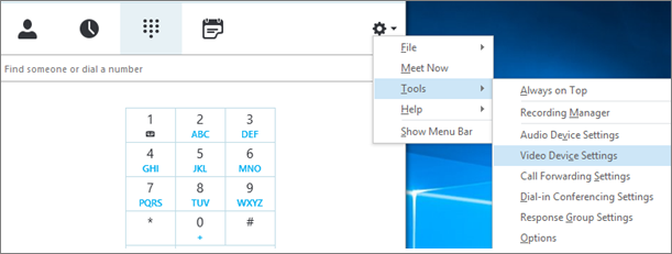 Video device settings