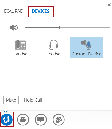 Switch your audio device in Lync