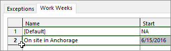 Specific timeframe on a second row