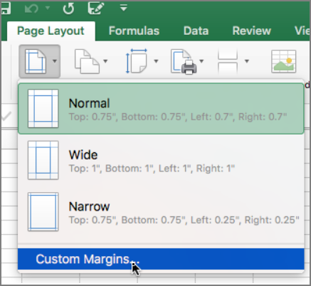 Custom Margins