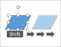 Moving a shape a pixel at a time