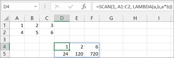 First SCAN function example