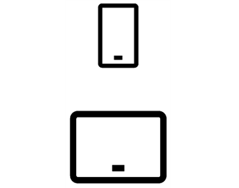 Phone and tablet icons