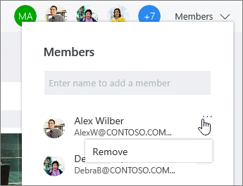 Remove members from a plan