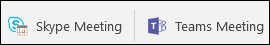 Add a Teams or Skype meeting link