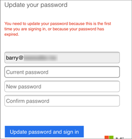 Type your new password.