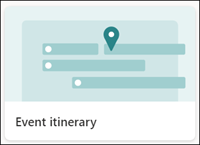 Event itinerary list template