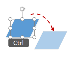 Copying a shape by Ctrl clicking