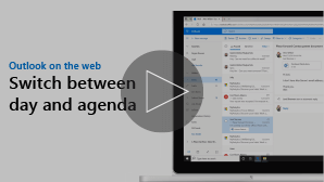 Thumbnail image for "Switch between day and agenda" video