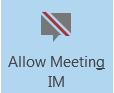 Screen shot of  No Meeting IM button