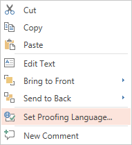 Context menu