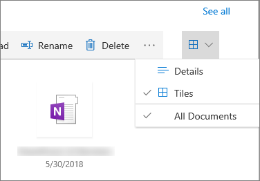 Tiled view in document library