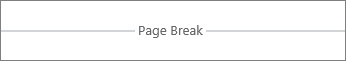 Page Break in Word Online