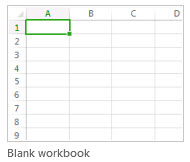 New blank workbook