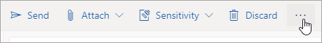 Screenshot of the three dots above the compose pane