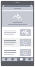 Media Wireframe Diagram