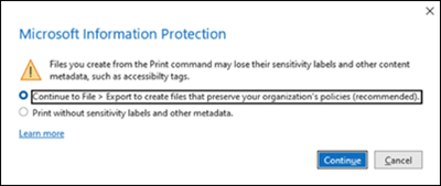 Outlook mandatory label encryption error