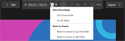 Record a slide show with narration and slide timings screenshot four