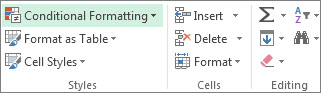 Conditional Formatting