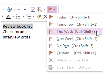 You can create a task that you can track in Outlook.