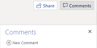 New Comment button.