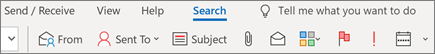 Using Search in Outlook