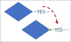 Moving  text on a connector line