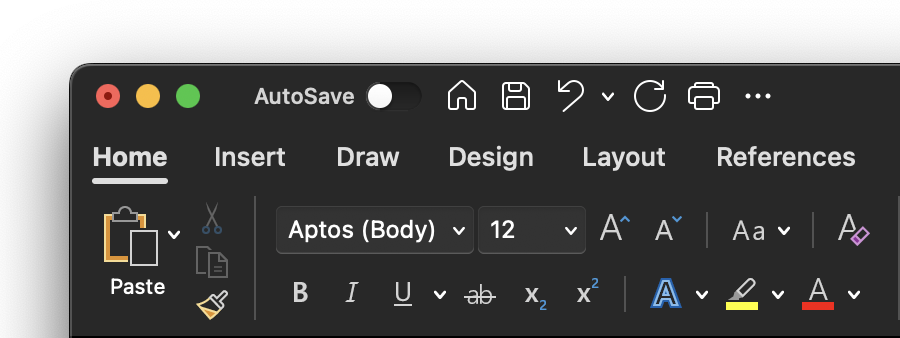 Dark theme on Mac