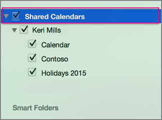 Shared Calendars