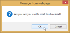 Confirmation dialog box