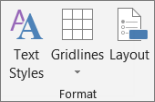 Text Styles button