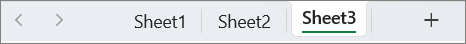 Sheet Tab in Windows