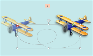 "Curvy Left" motion path