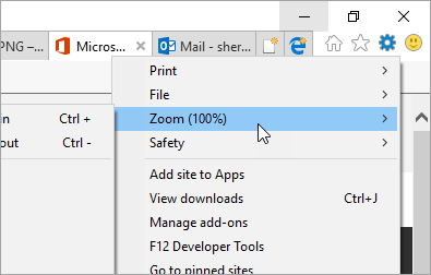 A screenshot of the Tools menu in Internet Explorer