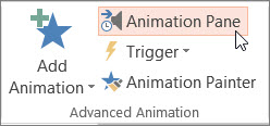 Open the Animation Pane