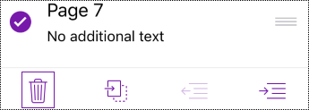 Delete page in OneNote for iOS