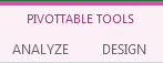 PivotTable Tools