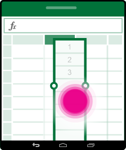 Move one or more cells, or a column or row