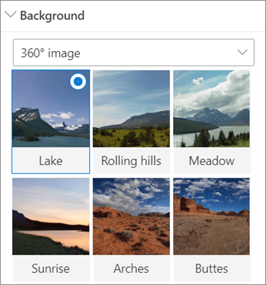 360 image options