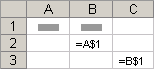 Copied formula with mixed reference