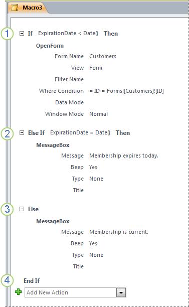 A macro that contains an If/Else If/Else statement.