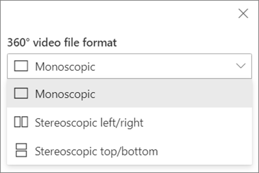 video options