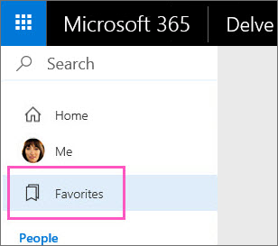 Click Favorites in the left pane