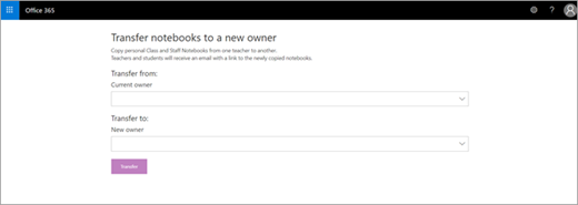 Transfer you Class Notebook to a different teacher
