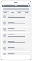 List Wireframe Diagram