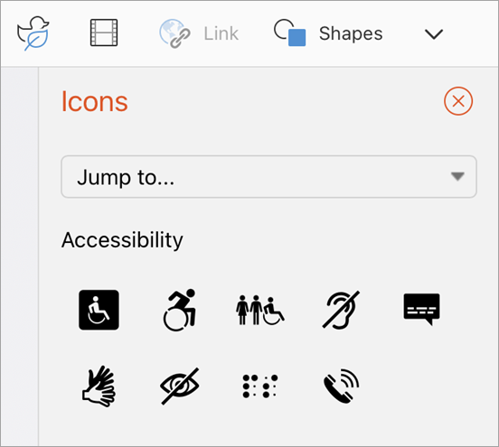 Select the icon.